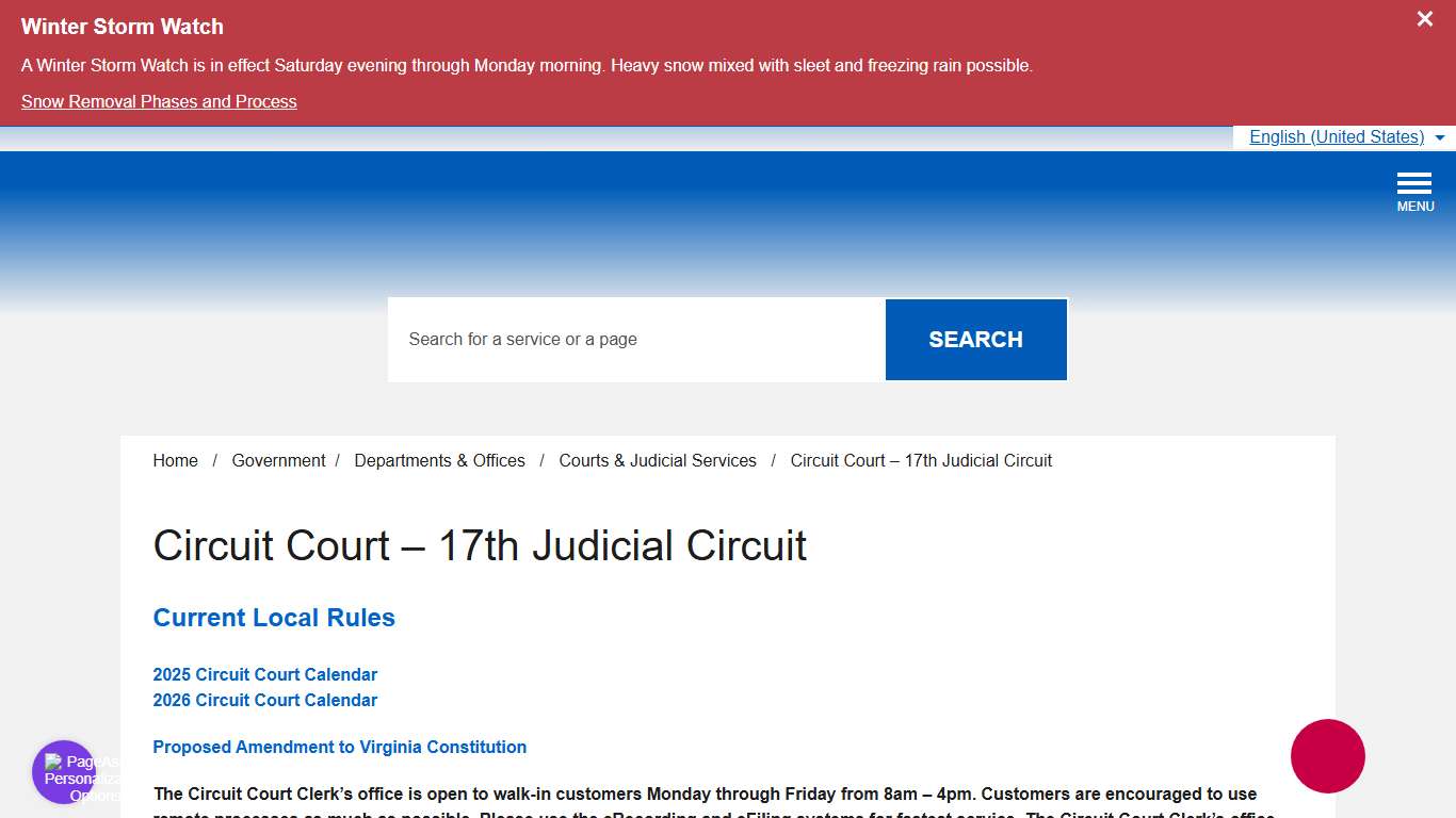 Circuit Court – 17th Judicial Circuit – Official Website of Arlington County Virginia Government